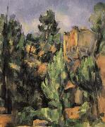Paul Cezanne landscape rocks 3 oil painting reproduction